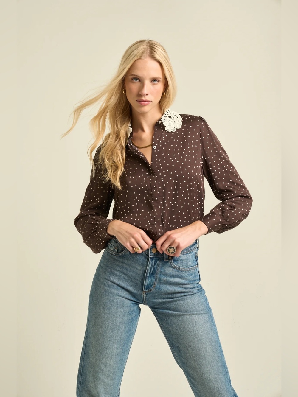 Sonmer Theresa Blouse Chocolate
